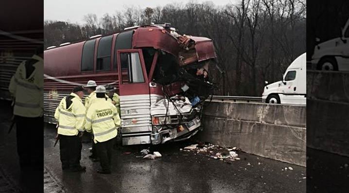 Hinder -- 3 Injured in Bus Crash, Dog Saved