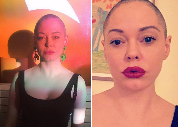 Rose McGowan -- Shaved Clean (PHOTO)