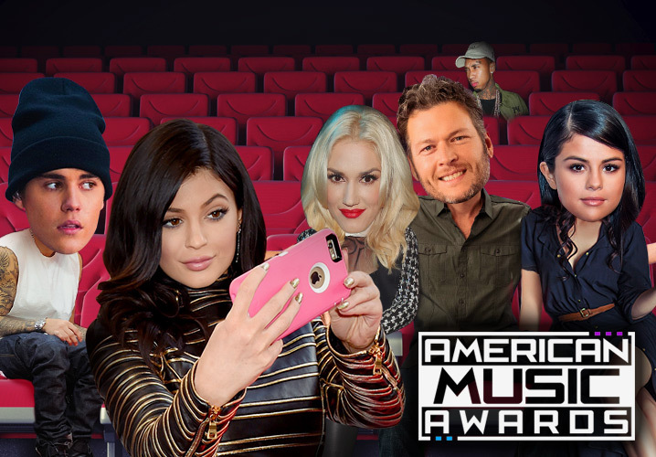 American Music Awards -- Serious Seat Shufflin' After Tyga and Kylie Split