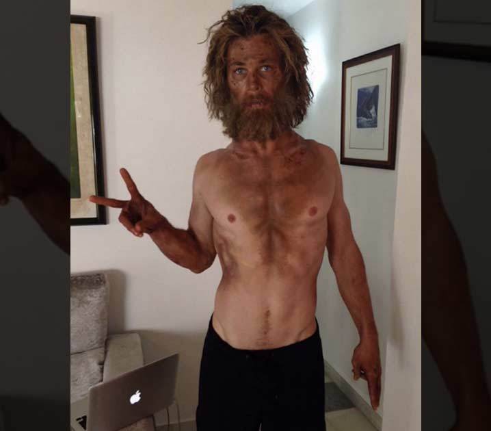 Chris Hemsworth or Tom Hanks from 'Cast Away'? (PHOTO)