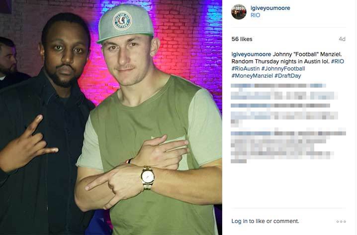 Johnny Manziel -- Photo from Thursday Night Turn Up