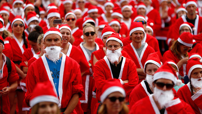Auckland's Awesome Santa Run -- The The St. Nicks Sprint!