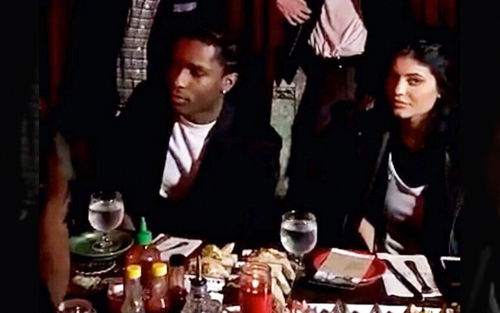 Kylie Jenner & A$AP Rocky -- Dinner Date with a Serving of Side-Eye (PHOTO & VIDEO)