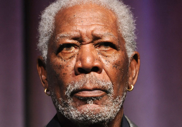 Morgan Freeman -- Jet Goes Off Runway During Emergency Landing
