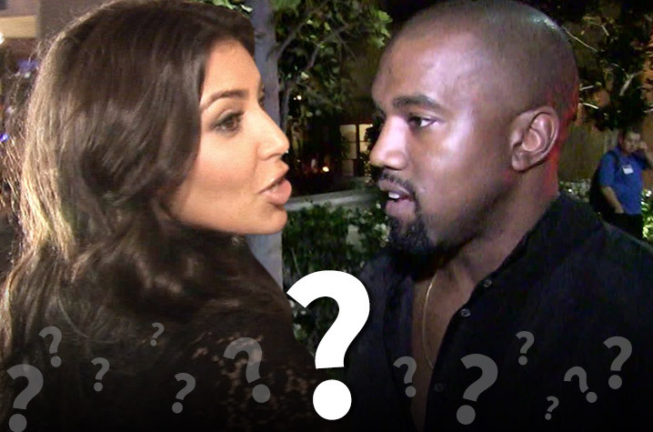 Kim and Kanye -- Name Your Baby ... Or Else!
