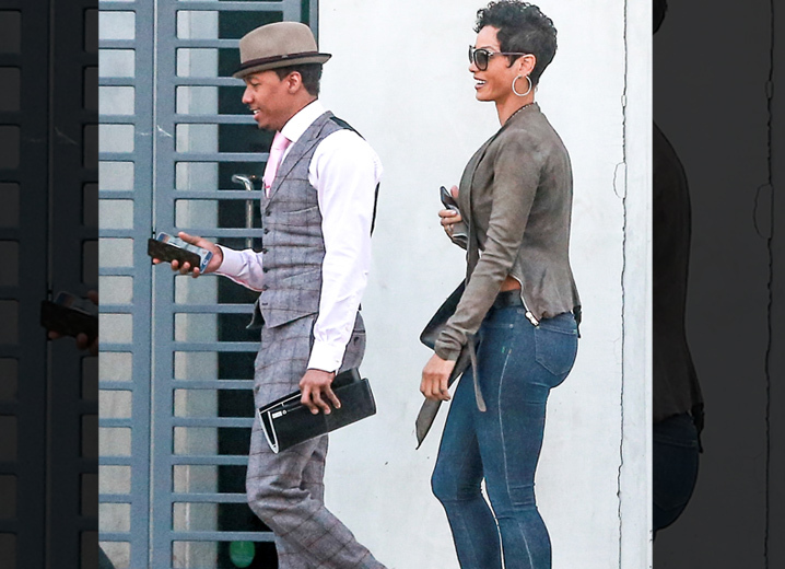 Nick Cannon & Nicole Murphy -- Dinner and a Loveseat (PHOTO)