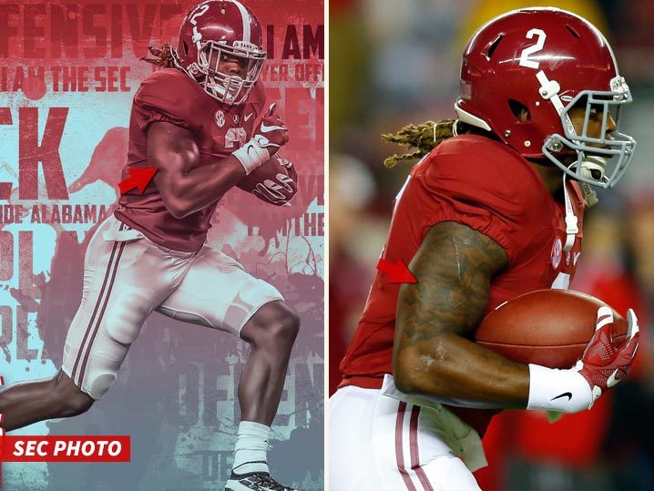 Heisman Candidate Derrick Henry -- SEC Denies Photoshopping Tattoo