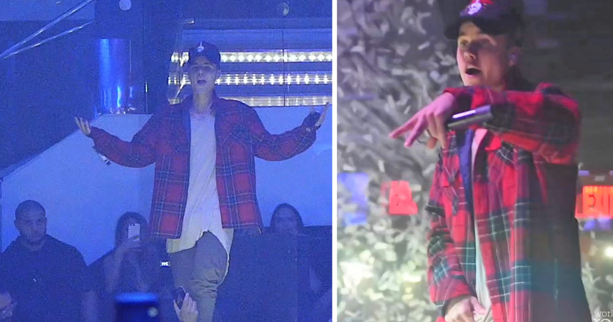 Justin Bieber -- Miami Crowd Gets LIV-e!! (VIDEO)