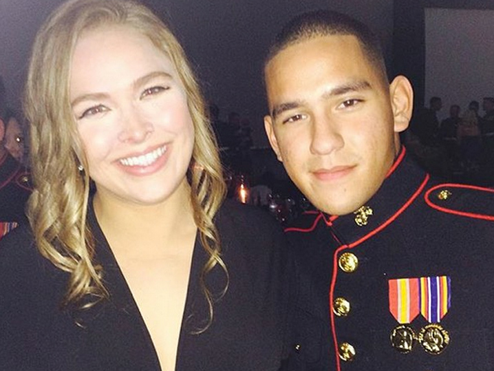 Ronda Rousey -- Arrives to Marine Corps Ball ... Let's Kick It!