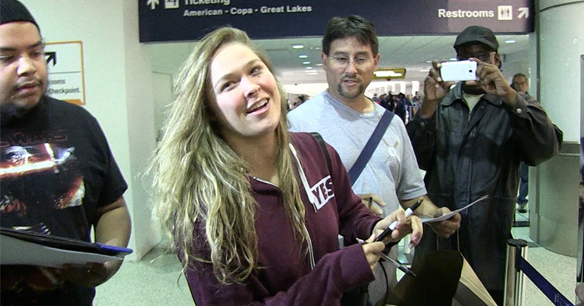 Ronda Rousey -- She's Back from Marine Corp Ball ... and She's Back!