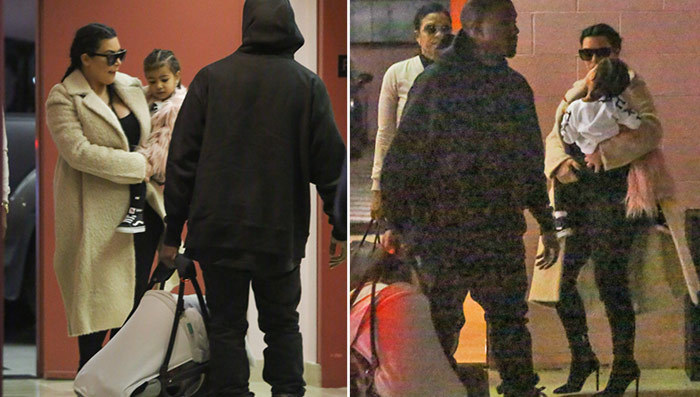 Kim Kardashian & Kanye West -- First Public Shot of Saint West ... Time for a Checkup