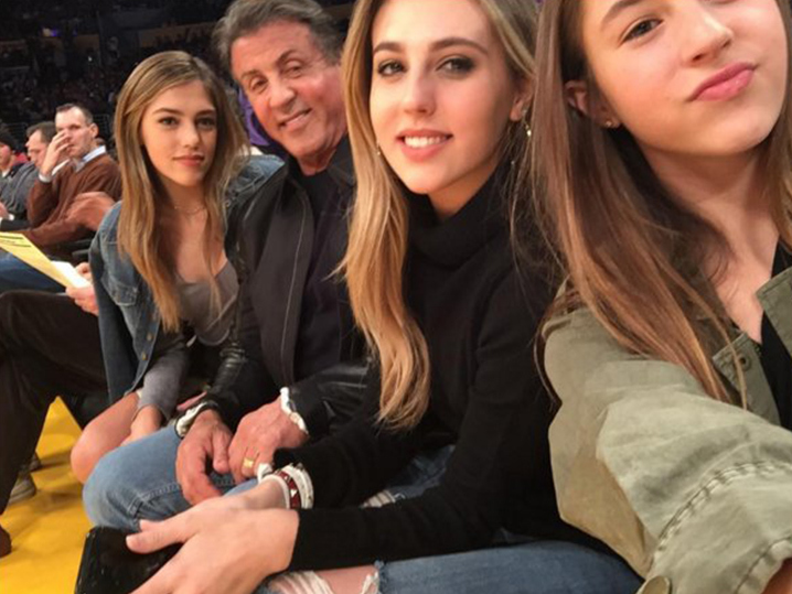 Sylvester Stallone -- Taken to Selfie School by Knockout Daughters (PHOTOS)