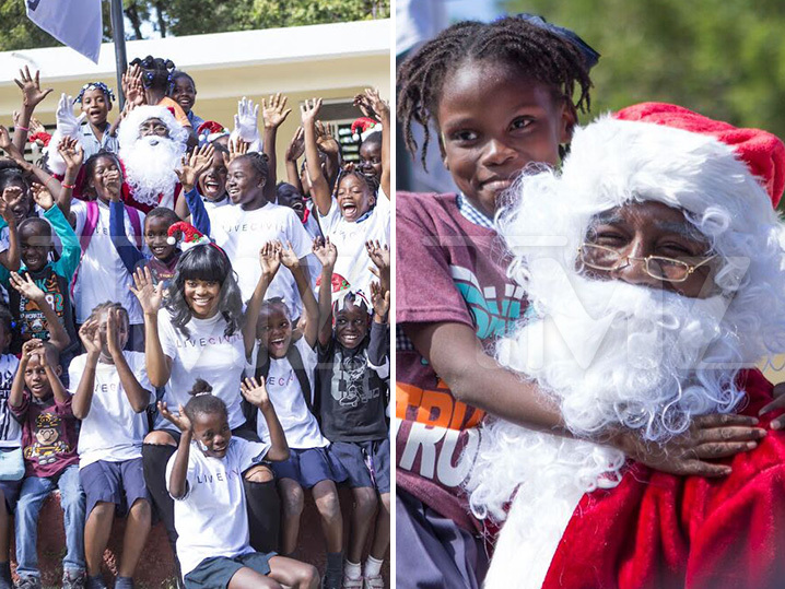 Lil Wayne & Andre Berto -- Spreadin' Holiday Cheer In Haiti