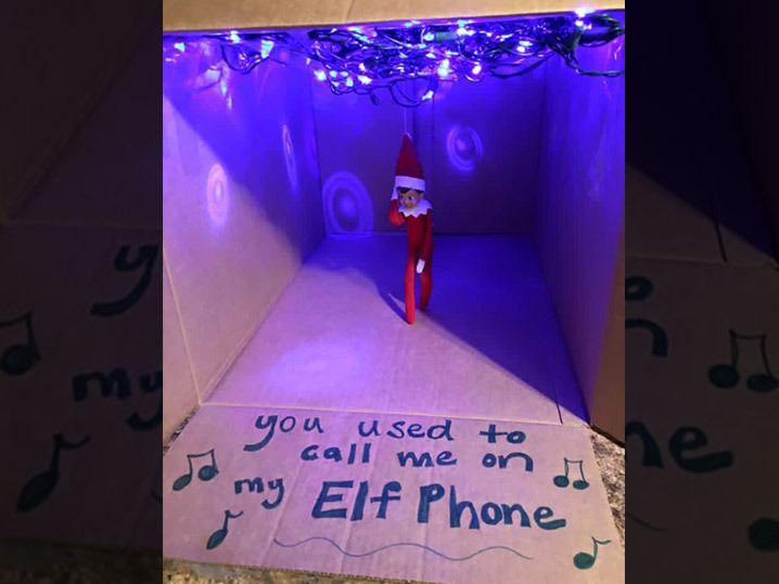 Drake -- The Ultimate 'Hotline Bling' 'Elf on the Shelf' Display