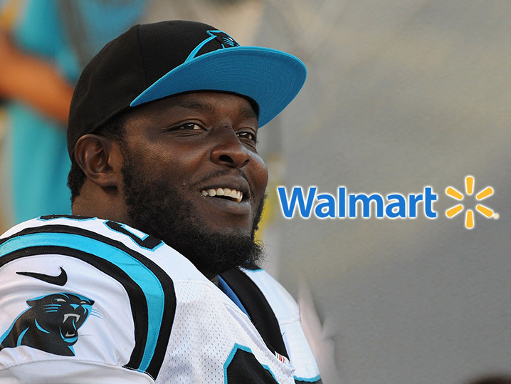 Panthers Charles Johnson -- $30k Walmart Shopping Spree ... For Families In Need