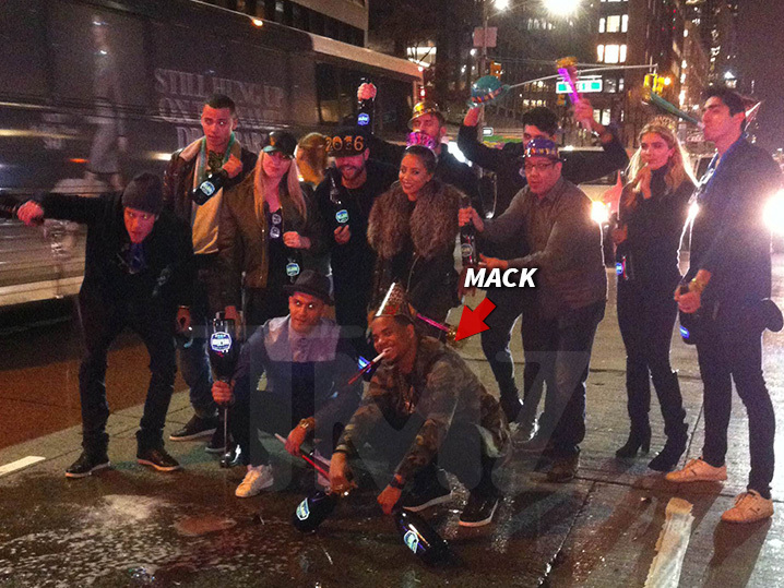 Mack Wilds -- Champagne Celebration Interrupted by NYPD (VIDEO)