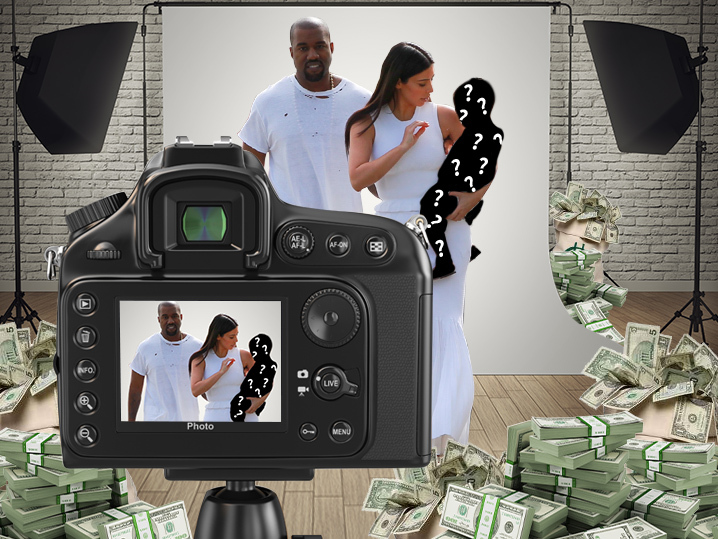 Kim Kardashian and Kanye West -- Offered Millions for Saint Pics