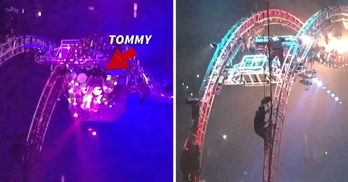 Tommy Lee -- New Year's Eve Snafu -- Upside Down on Roller Coaster