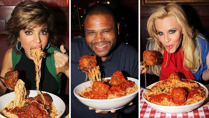 Saucy Celebrity Snapshots to Celebrate National Spaghetti Day