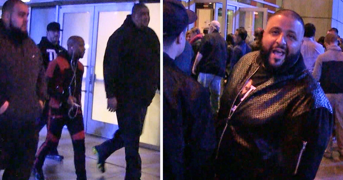 Floyd Mayweather & DJ Khaled -- Only One Can Be the Real Champ ... At Lakers Game (VIDEO)