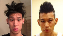 Jeremy Lin's Hair Raising Looks -- See His Funny Follicles