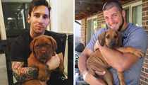 Big Athletes With Tiny Dogs For Love Your Pet Day