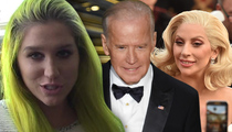 Kesha -- Shouts Out VP Joe Biden ... and Lady Gaga (VIDEO)