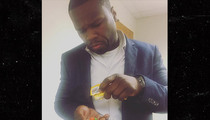 50 Cent -- Wad of Fake Bills in His Pants  ... Or Just Happy to See the Judge? (PHOTO)