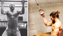 Jason Momoa Workout -- Lou Ferrigno Blown Away (VIDEO)