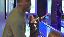 Cam Newton -- Grants Make-A-Wish ... Let's Dab It Out! (Video)