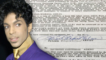 Prince -- Rare Signature Up for Sale (PHOTO)