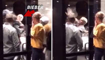 Justin Bieber -- Throws Down in Huge Fist Fight! (VIDEO)