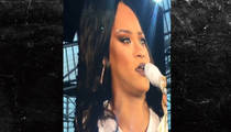 Rihanna -- Sobs Onstage