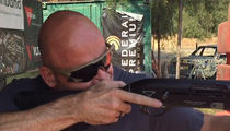 MMA Legend Bas Rutten -- 3-Gun Shogun ... Bustin' Shots At L.A. Gun Range (VIDEO)