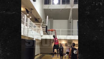 Viral Star B Dot -- Thunderous Dunks Be Like ... Throws One Down In LA Hoops Game