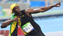 Usain Bolt-ing ... Check Out The Jamaican Sprinter's Signature Pose
