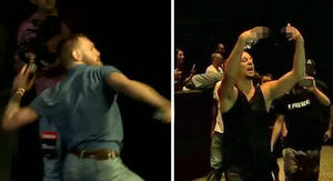 Conor McGregor -- Fires Water Bottles at Nate&hellip;