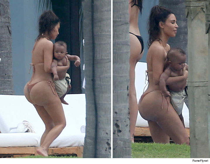 Kim Kardashian Ass Bikini 13