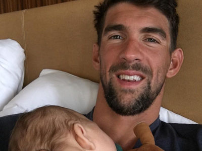 Michael Phelps Spends His First Days Of Retirement In The CUTEST Way Possible