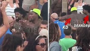 Kevin Durant & Deandre Jordan -- Bikinis, Bottles & Zero Shirts ... Victory Turn Up In Greece
