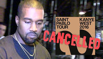 Kanye West -- Too 'Exhausted' to Continue Tour