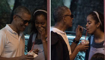 Obama and Malia Have Close Shave (PHOTOS)