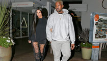 Kim Kardashian All Torn Up for Dinner with Kanye West
