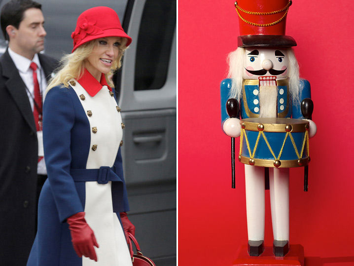 Image result for Kellyanne Conway stupid looking outfit in inauguration