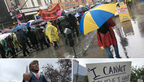 President Trump Protests In L.A. Dripping With Creativity and Rain (PHOTO GALLERY)