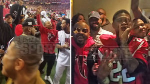 ATL FALCONS SIDELINES PACKED WITH HUGE STARS ... Usher, Ludacris, Jeezy