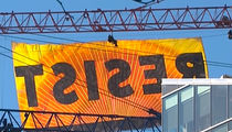 Greenpeace Protesters Hanging from Crane in D.C. (VIDEO + PHOTO)