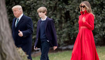 Barron Trump Finally Strolls White House Grounds