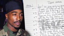 Tupac's Handwritten 'Dear Mama' Lyrics Up for Sale (DOCUMENT)