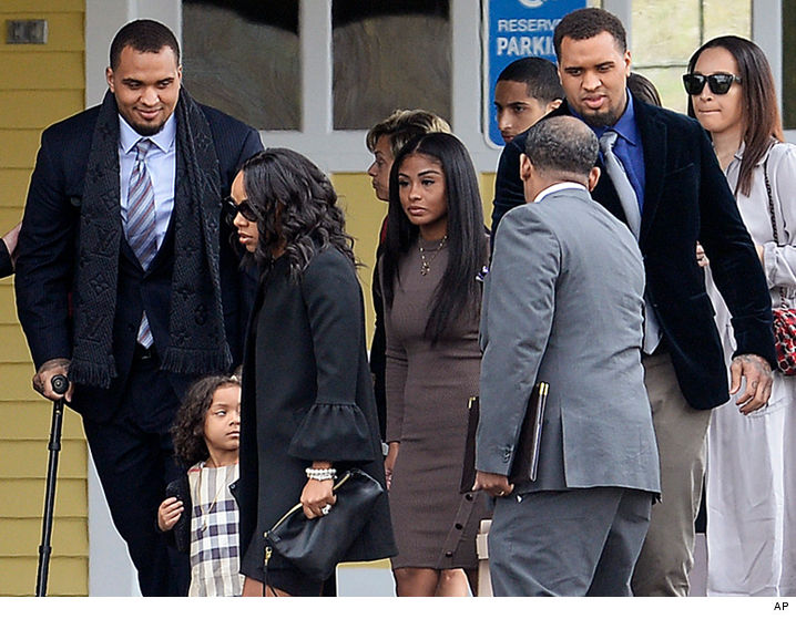 NFL Stars Attend Aaron Hernandez Funeral